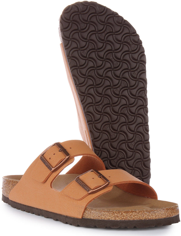 Sandales Birkenstock Arizona | Birko-Flor pêche – adapté aux véganes pour homme et femme