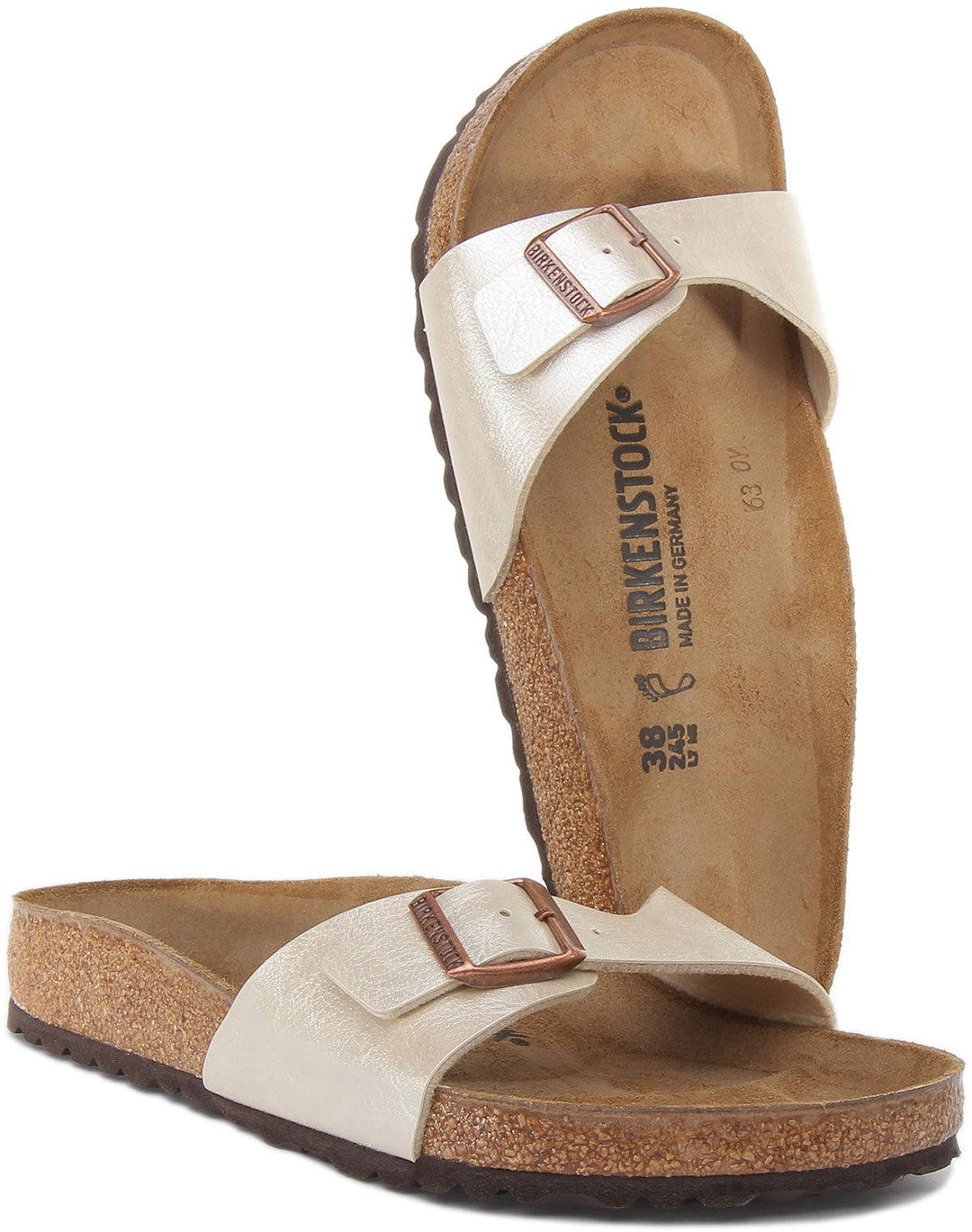 Sandalias Birkenstock Madrid | Birko-Flor blancas para mujer