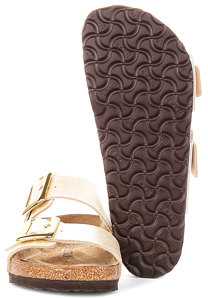 Zoccoli Birkenstock Sydney Cushion | Birko-Flor bianco perla da donna - calzata regolare