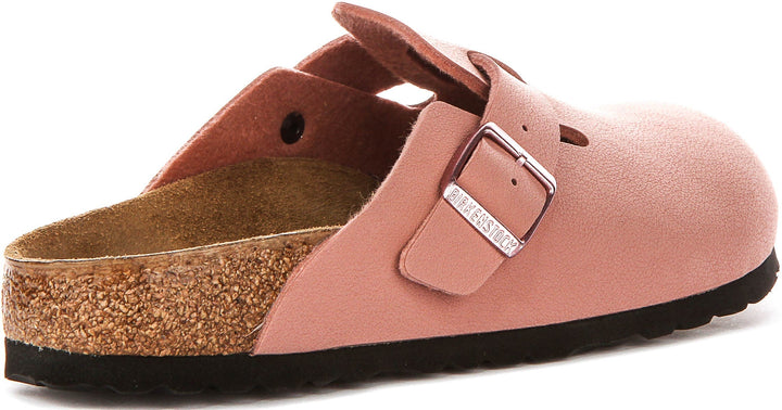 Zoccoli Birkenstock Boston | Birko-Flor rosa per bambini - calzata stretta