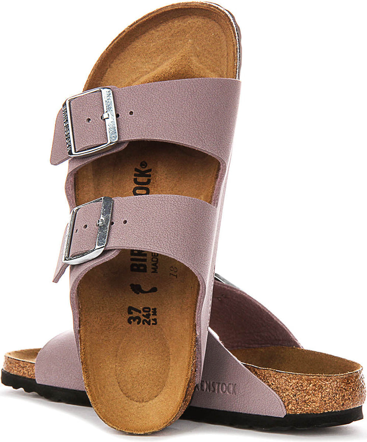 Sandales Birkenstock Arizona | Birko-Flor violet pour enfant - coupe étroite
