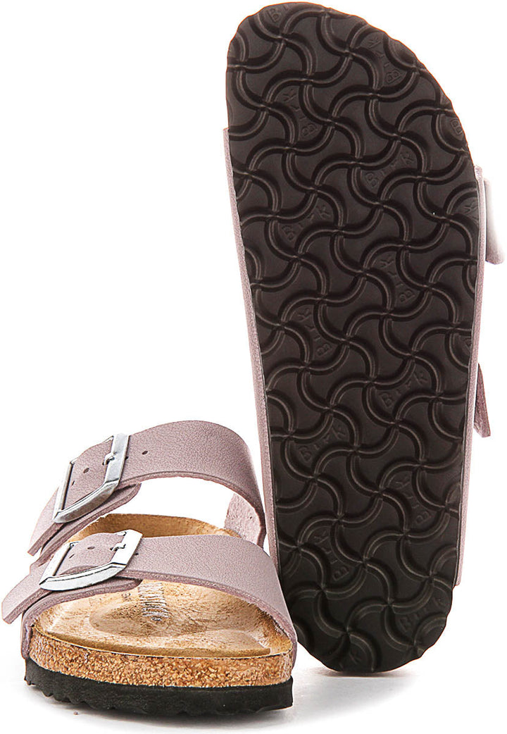 Sandales Birkenstock Arizona | Birko-Flor violet pour enfant - coupe étroite