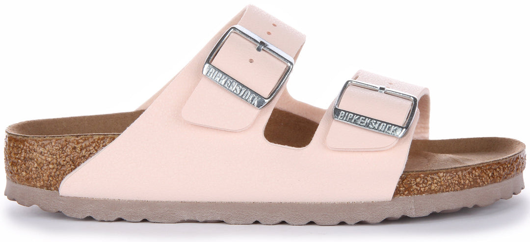 Sandales Birkenstock Arizona | Birkibuc rose – adapté aux véganes pour femme