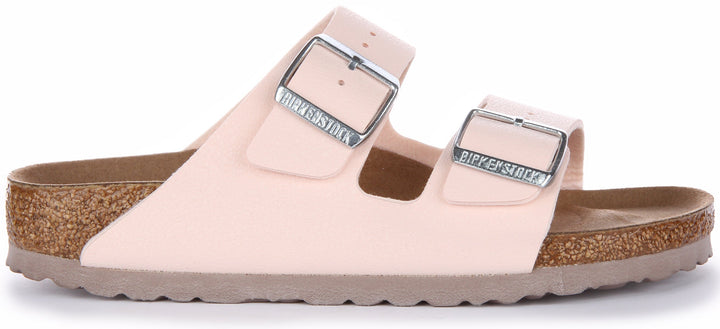 Sandales Birkenstock Arizona | Birkibuc rose – adapté aux véganes pour femme
