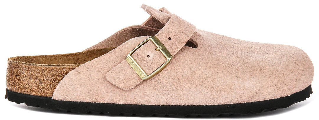 Birkenstock Boston sabots | Birko-Flor rose pour hommes et femmes