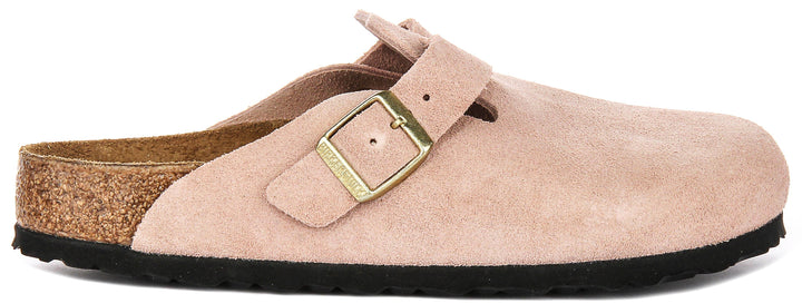 Birkenstock Boston sabots | Birko-Flor rose pour hommes et femmes