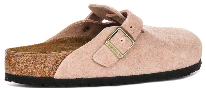 Birkenstock Boston sabots | Birko-Flor rose pour hommes et femmes