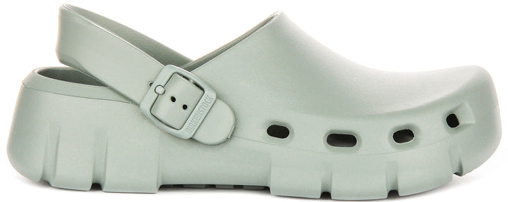 Birkenstock Birki Flow sabots | EVA vert sauge pour femmes - coupe standard