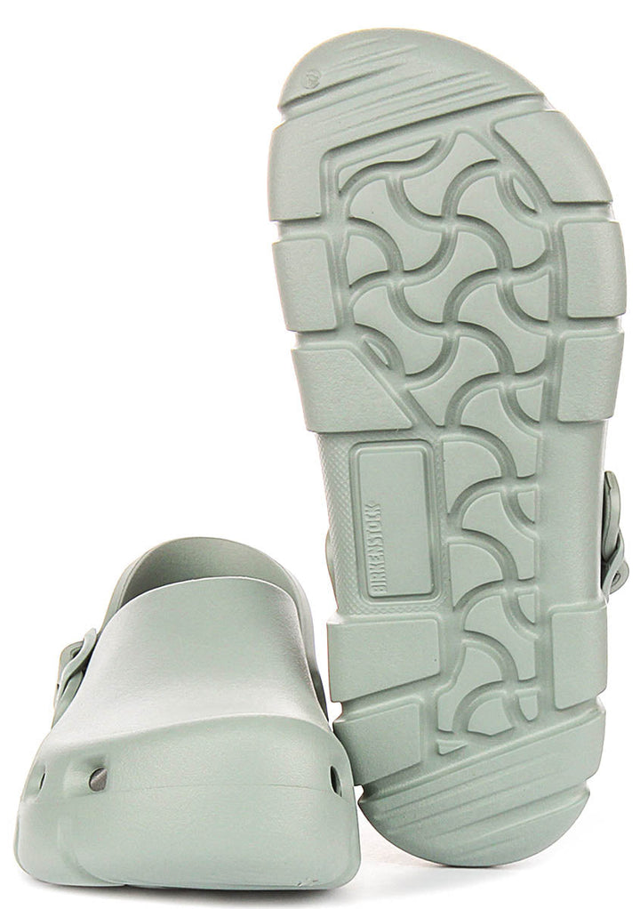 Birkenstock Birki Flow sabots | EVA vert sauge pour femmes - coupe standard