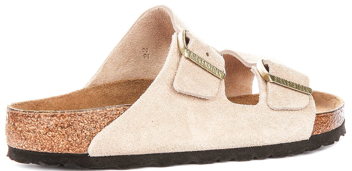 Sandali Birkenstock Arizona | Birko-Flor color sabbia da donna - calzata regolare