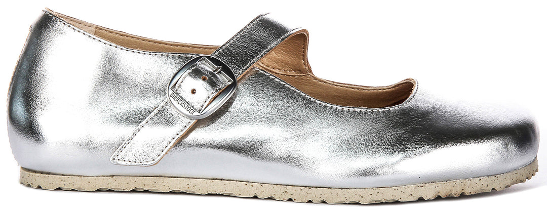 Chaussures Birkenstock Tracy | matière synthétique argentée emblématique de Birkenstock pour hommes et femmes
