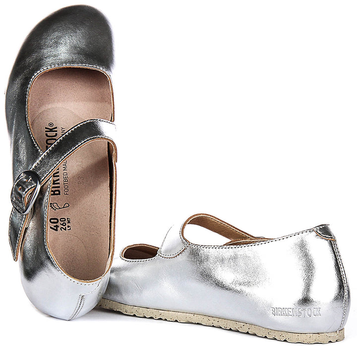 Chaussures Birkenstock Tracy | matière synthétique argentée emblématique de Birkenstock pour hommes et femmes