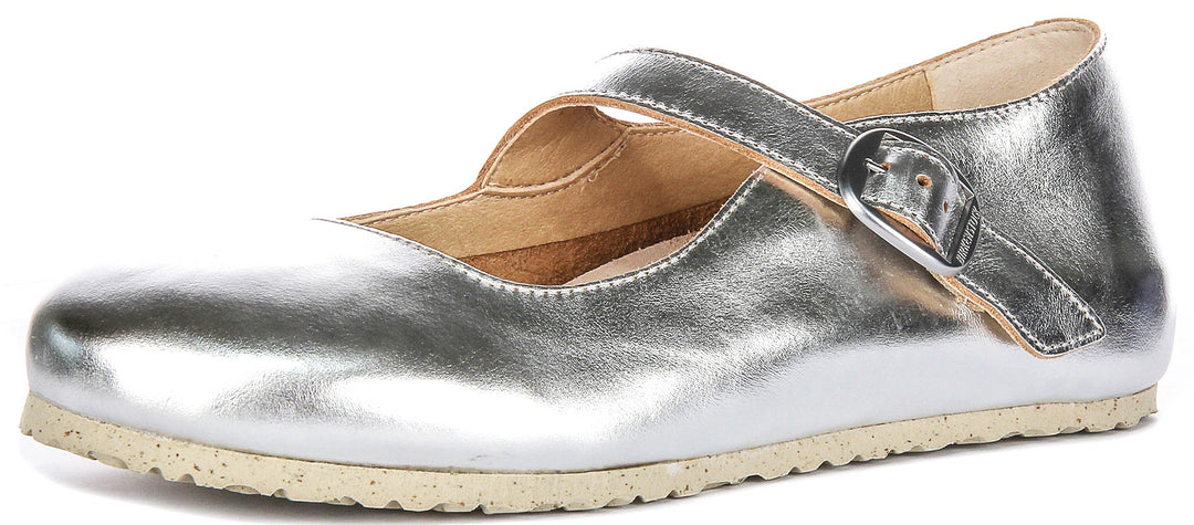 Chaussures Birkenstock Tracy | matière synthétique argentée emblématique de Birkenstock pour hommes et femmes