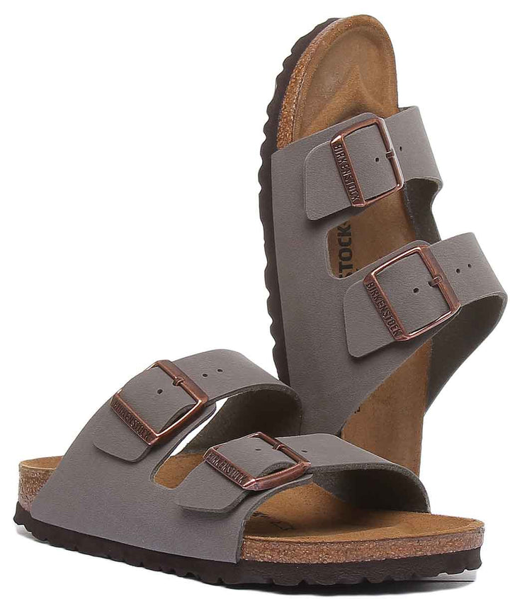 Sandali Birkenstock Arizona | Birko-Flor color pietra da donna