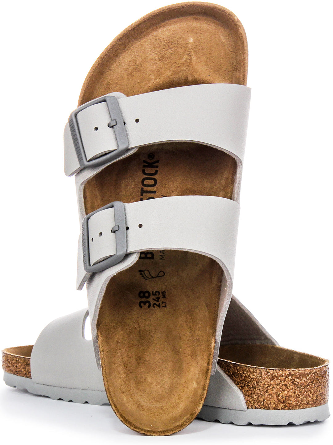 Sandali Birkenstock Arizona | Birko-Flor color pietra da donna