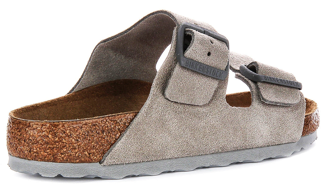 Sandali Birkenstock Arizona | Birko-Flor color pietra per donna - Vestibilità regolare