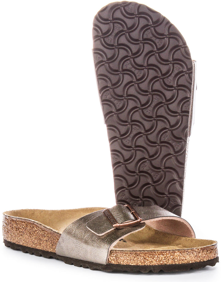 Sandales Birkenstock Madrid | Birko-Flor taupe pour femme