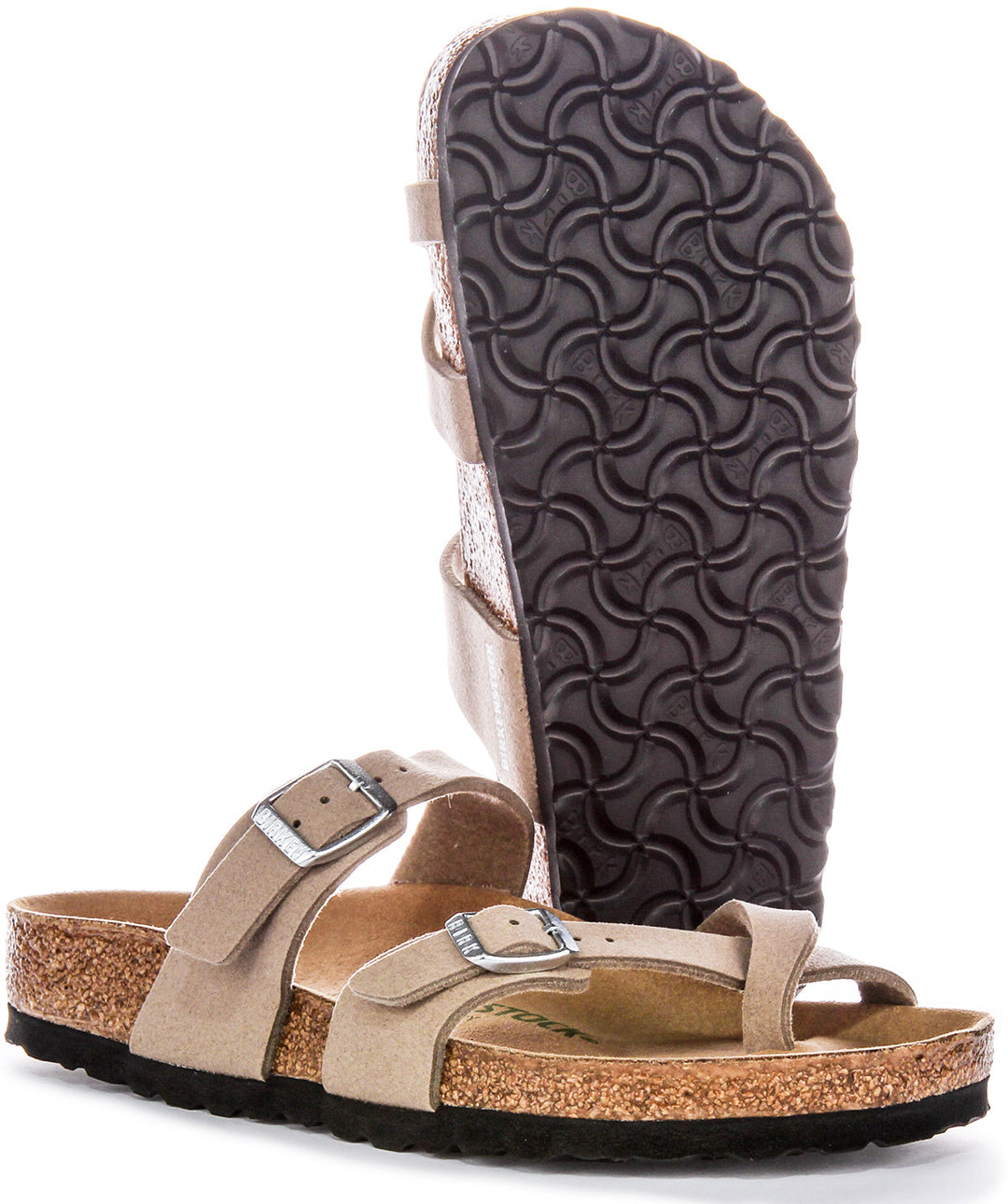 Sandales Birkenstock Mayari | Birko-Flor taupe - vegan pour hommes et femmes