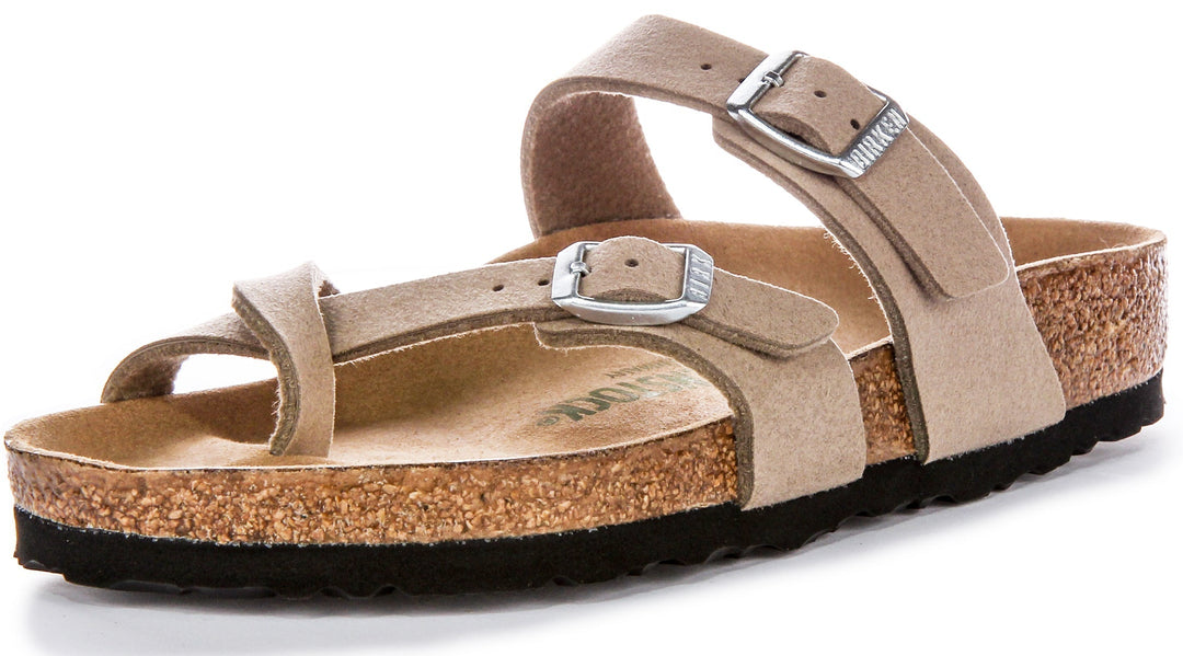 Sandales Birkenstock Mayari | Birko-Flor taupe - vegan pour hommes et femmes