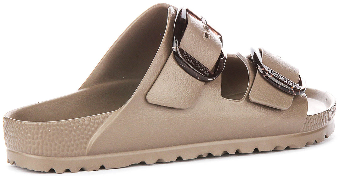Sandales Birkenstock Arizona | taupe en EVA – grosse boucle pour femmes – largeur étroite